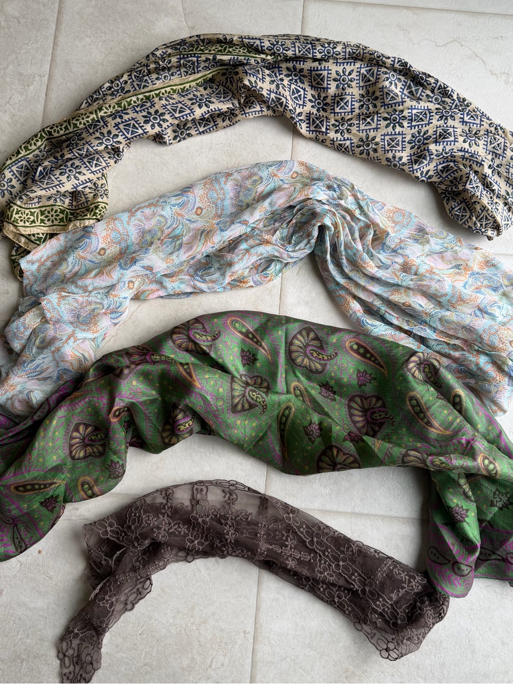Earthy Boho Scarf Bundle 4